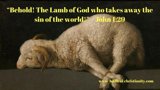 "Behold! The Lamb of God who takes away the sin of the world!