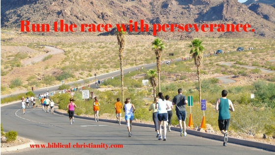 Run the race with perseverance.