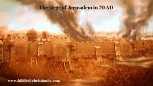 The siege of Jerusalem in 70 AD