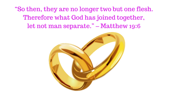 What God has joined together, let not man separate