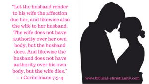 Marriage is a physical union