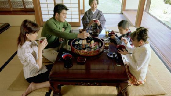 Customary Jewish or Japanese Dining