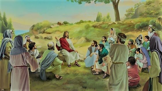 Jesus Teaches His Disciples 