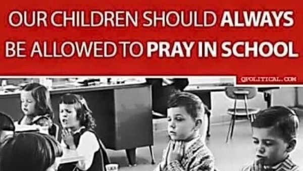 Allowing children to Pray in School